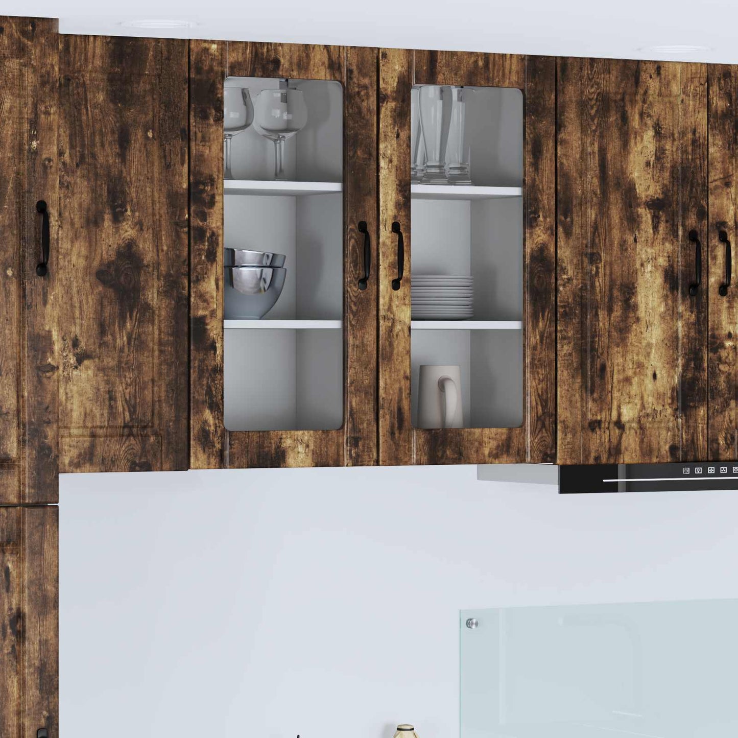 Mobile da cucina con porta 2 pcs Rovere fumÃ© 40 x 31 x 80 cm