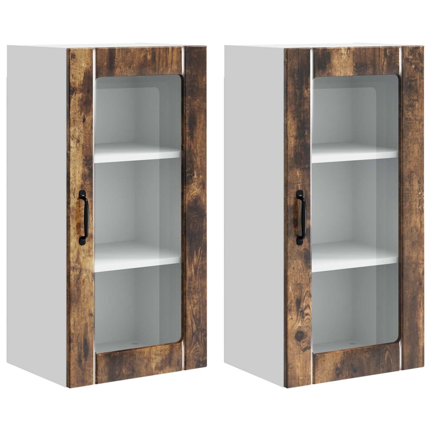 Mobile da cucina con porta 2 pcs Rovere fumÃ© 40 x 31 x 80 cm