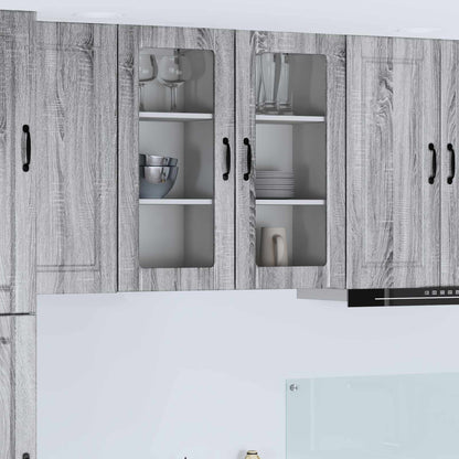 Mobile da cucina con porta 2 pcs Grigio Sonoma 40 x 31 x 80 cm