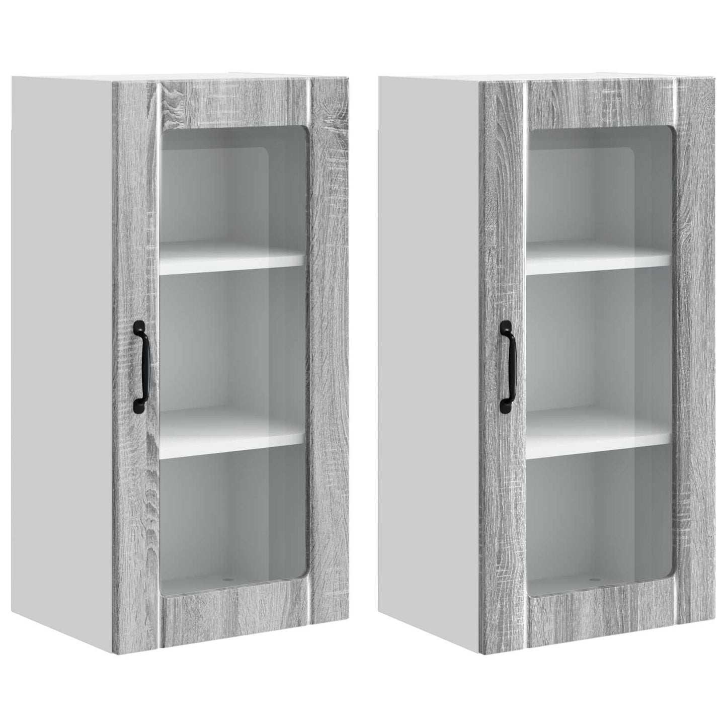 Mobile da cucina con porta 2 pcs Grigio Sonoma 40 x 31 x 80 cm