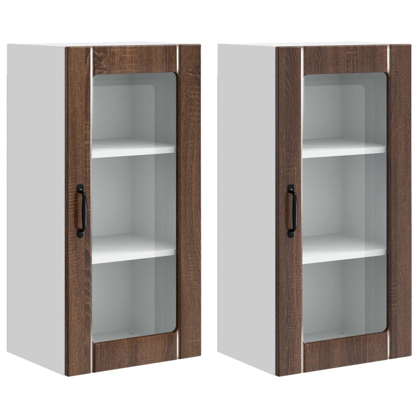 Mobile da cucina con porta 2 pcs Rovere Marrone 40 x 31 x 80 cm