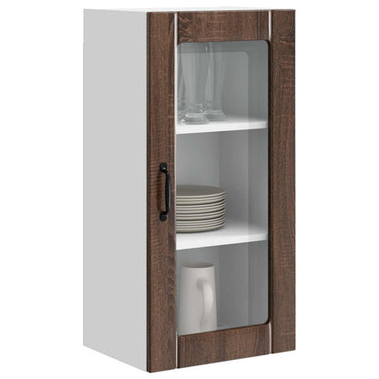 Mobile da cucina con porta 2 pcs Rovere Marrone 40 x 31 x 80 cm