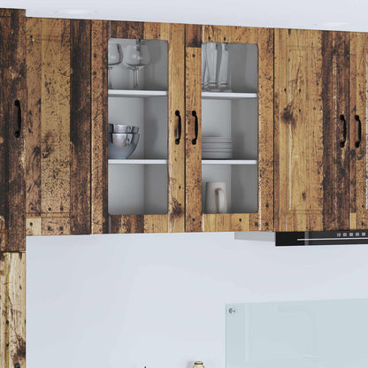 Mobile da cucina con porta 2 pcs Legno vecchio 40 x 31 x 80 cm