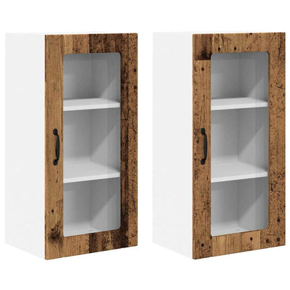 Mobile da cucina con porta 2 pcs Legno vecchio 40 x 31 x 80 cm