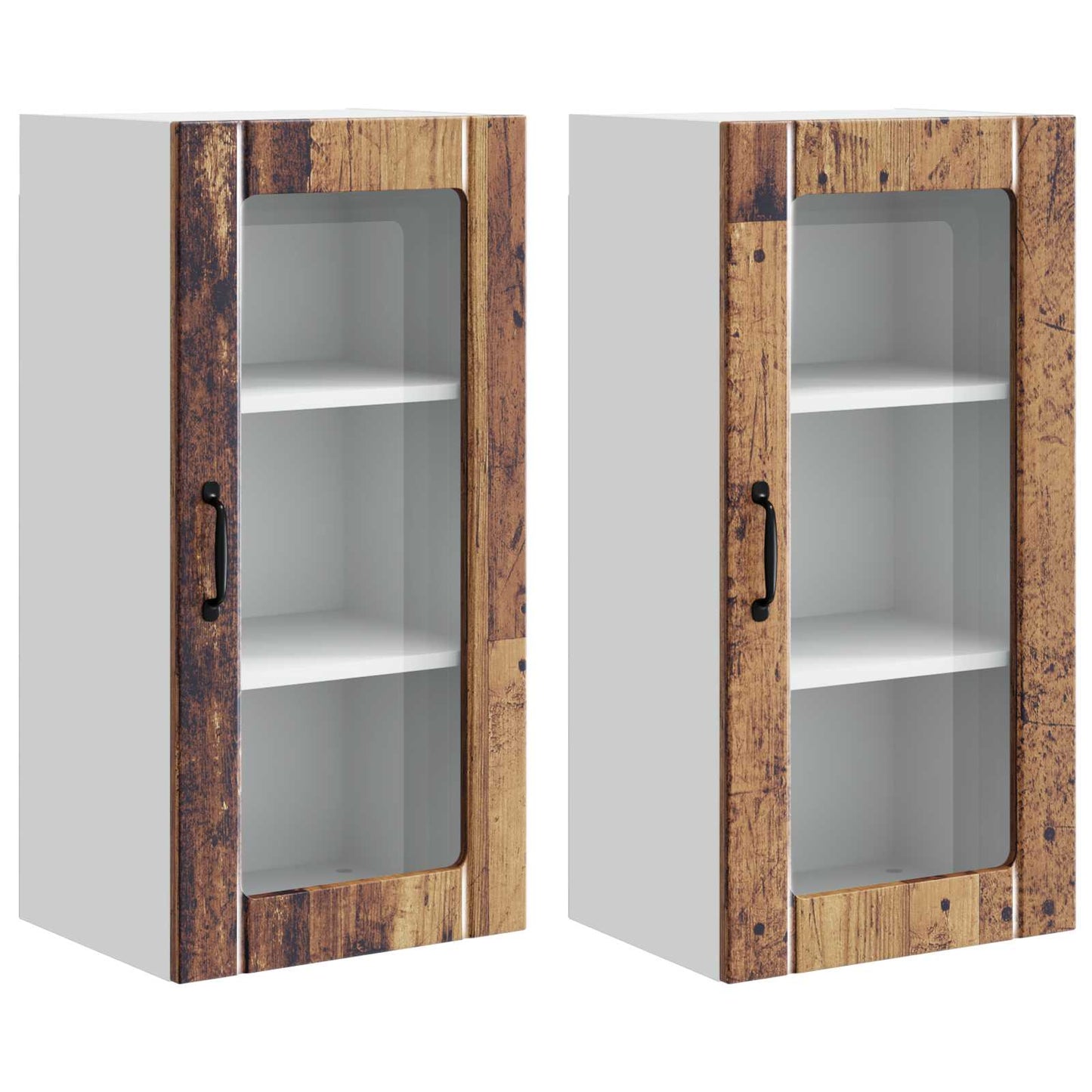 Mobile da cucina con porta 2 pcs Legno vecchio 40 x 31 x 80 cm