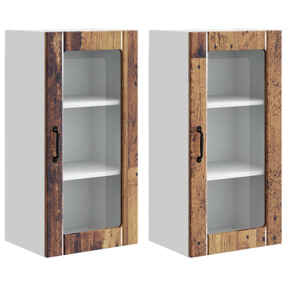 Mobile da cucina con porta 2 pcs Legno vecchio 40 x 31 x 80 cm