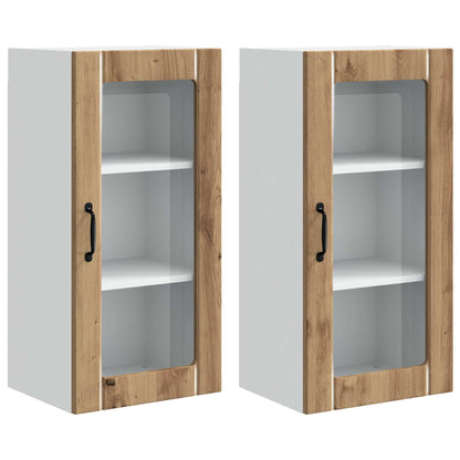 Mobile da cucina 2 pcs Rovere artigianale 40 x 31 x 80 cm