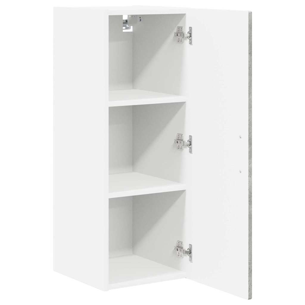 Mobile da cucina con porta 2 pcs Grigio cemento 30 x 31 x 80 cm