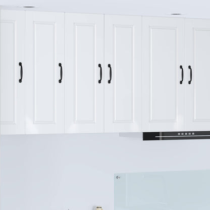Mobile da cucina con porta 2 pcs Bianco Lucido 30 x 31 x 80 cm