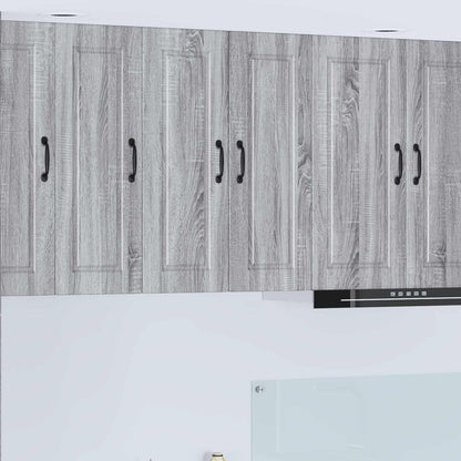 Mobile da cucina con porta 2 pcs Grigio Sonoma 30 x 31 x 80 cm