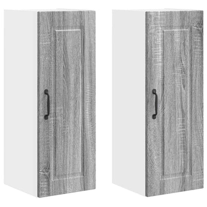 Mobile da cucina con porta 2 pcs Grigio Sonoma 30 x 31 x 80 cm