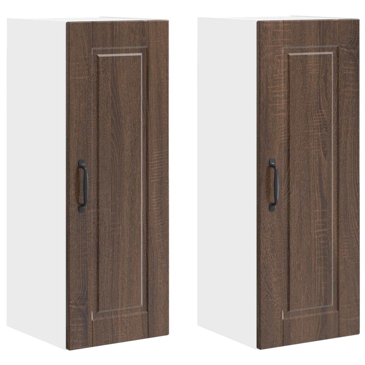 Mobile da cucina con porta 2 pcs Rovere Marrone 30 x 31 x 80 cm
