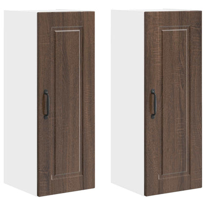 Mobile da cucina con porta 2 pcs Rovere Marrone 30 x 31 x 80 cm
