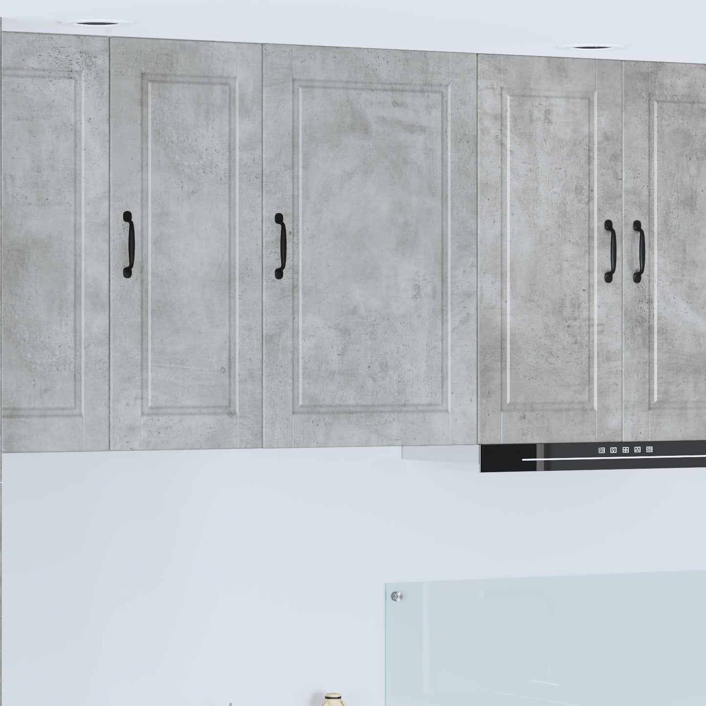 Mobile da cucina con lo scaffale Grigio cemento 50 x 31 x 80 cm