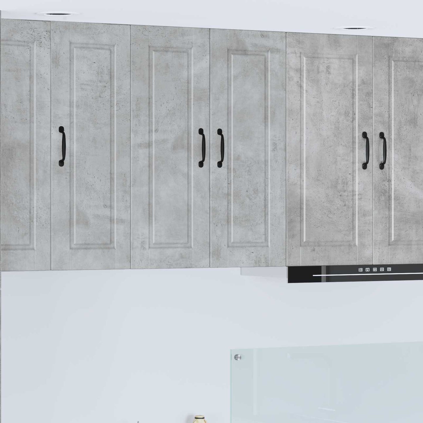 Mobile da cucina con lo scaffale Grigio cemento 60 x 31 x 80 cm