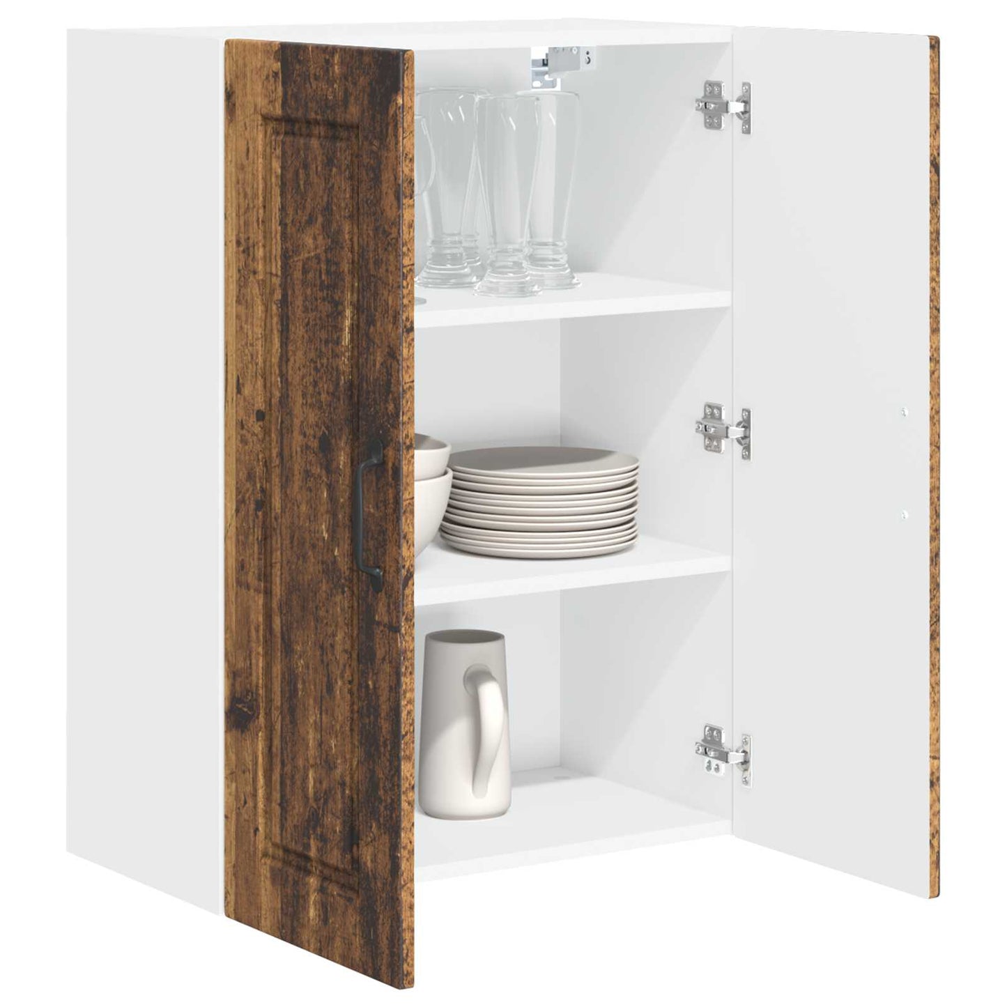 Mobile da cucina con lo scaffale Legno vecchio 60 x 31 x 80 cm