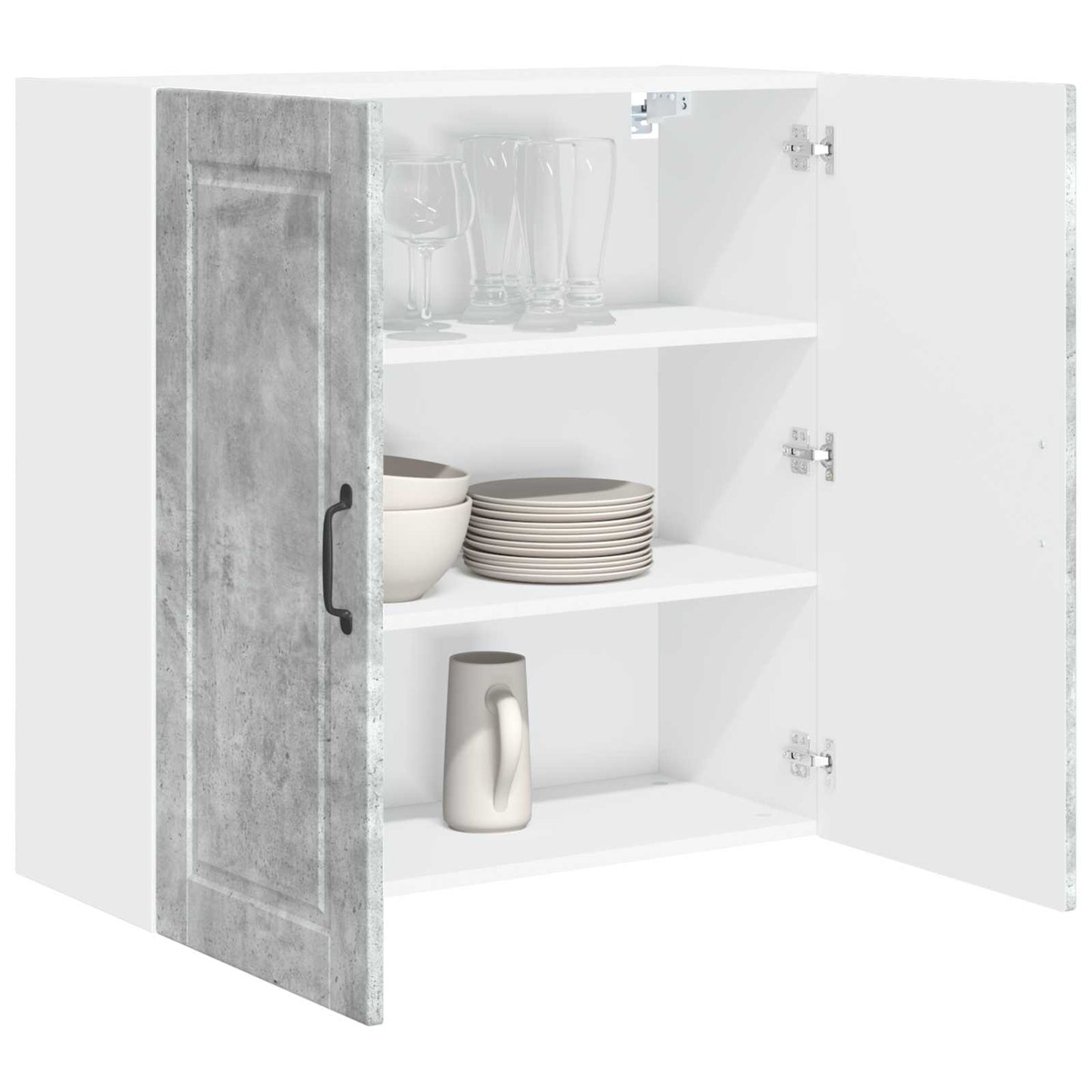 Mobile da cucina con lo scaffale Grigio cemento 80 x 31 x 80 cm