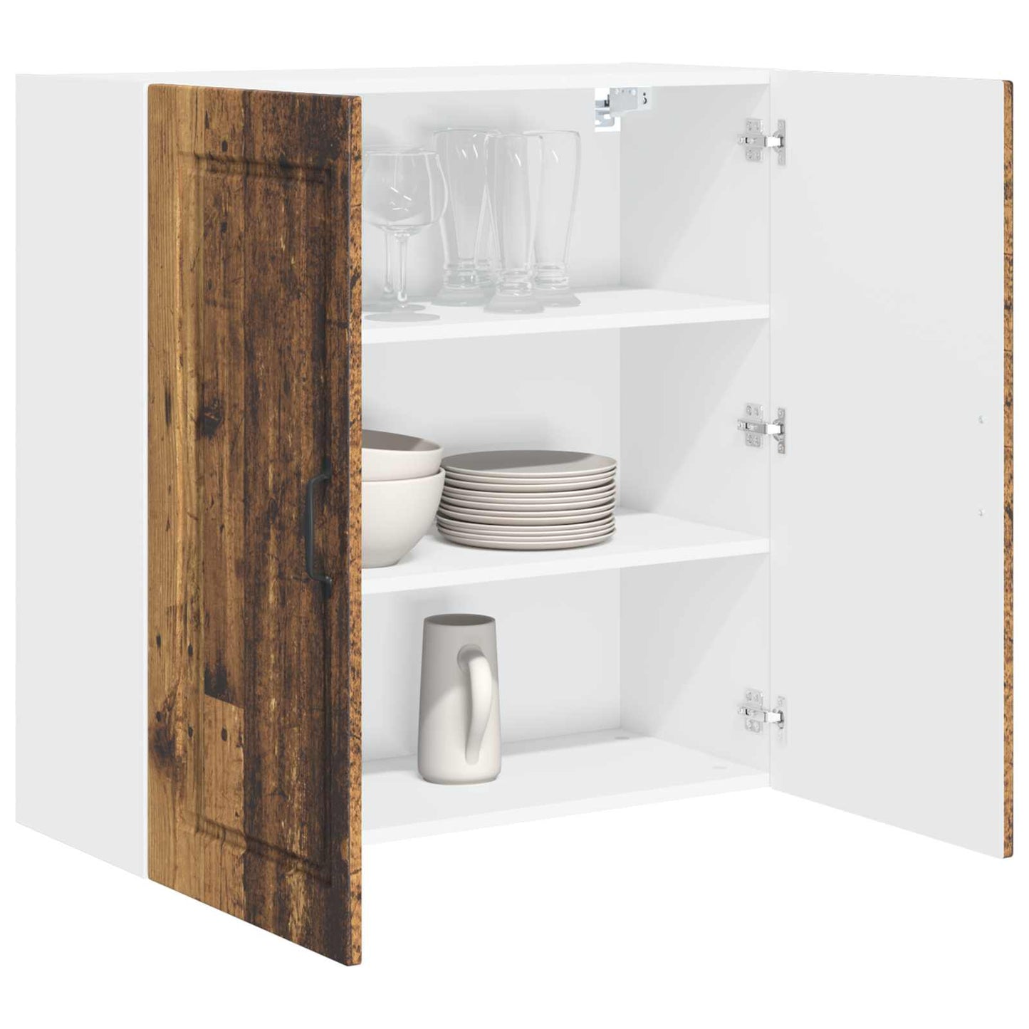 Mobile da cucina con lo scaffale Legno vecchio 80 x 31 x 80 cm