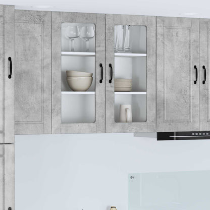 Mobile da cucina con lo scaffale Grigio cemento 80 x 31 x 80 cm