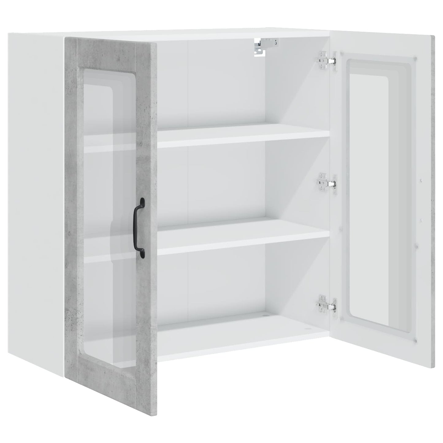 Mobile da cucina con lo scaffale Grigio cemento 80 x 31 x 80 cm