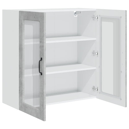 Mobile da cucina con lo scaffale Grigio cemento 80 x 31 x 80 cm