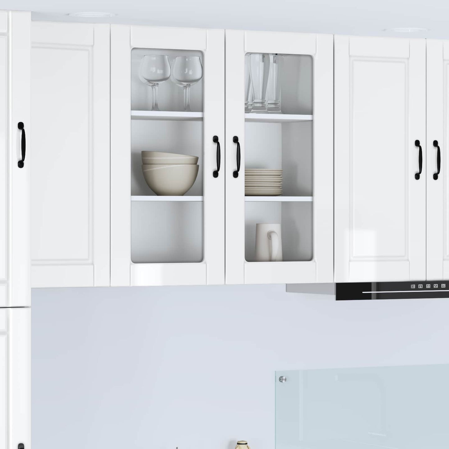 Mobile da cucina con lo scaffale Bianco Lucido 80 x 31 x 80 cm