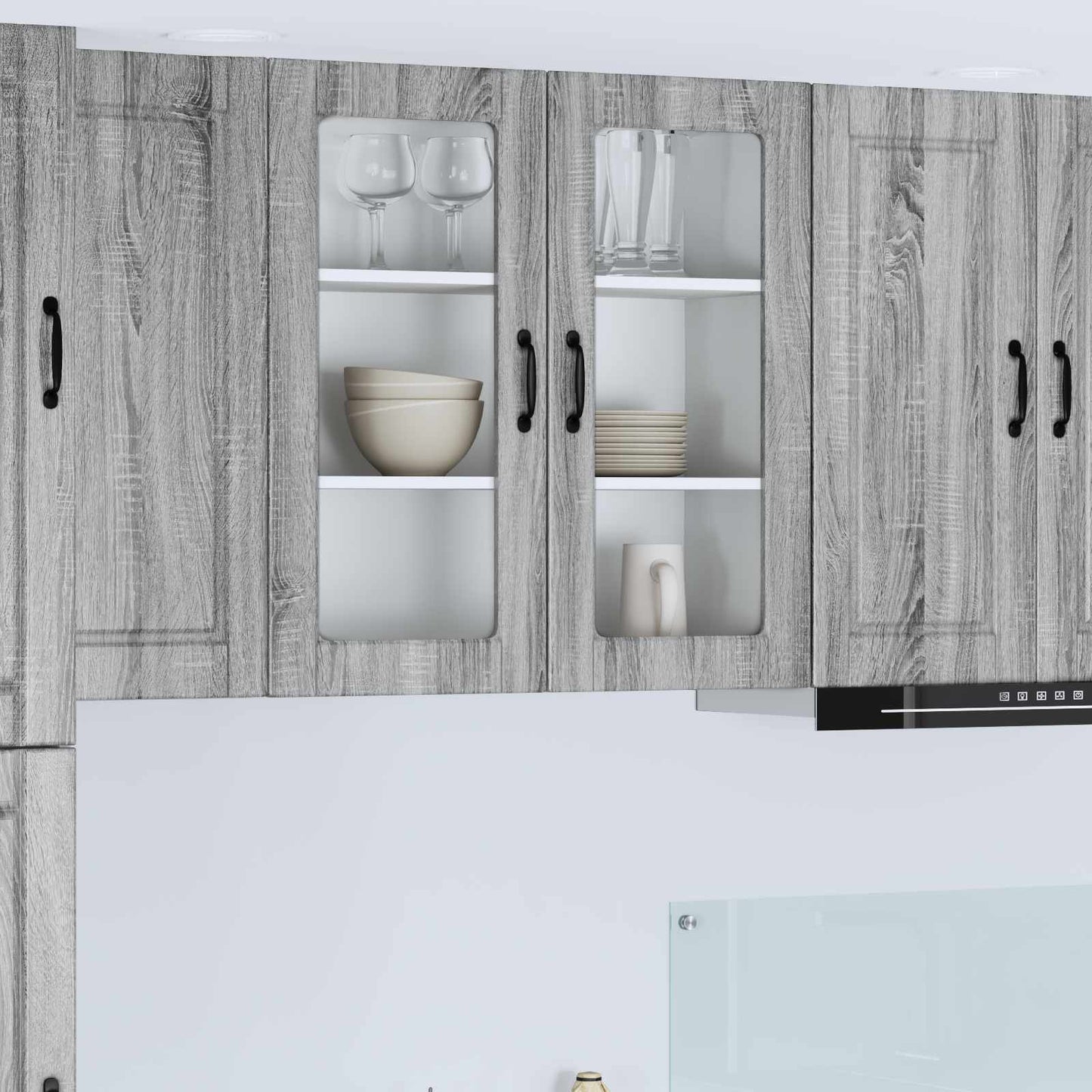 Mobile da cucina con lo scaffale Grigio Sonoma 80 x 31 x 80 cm