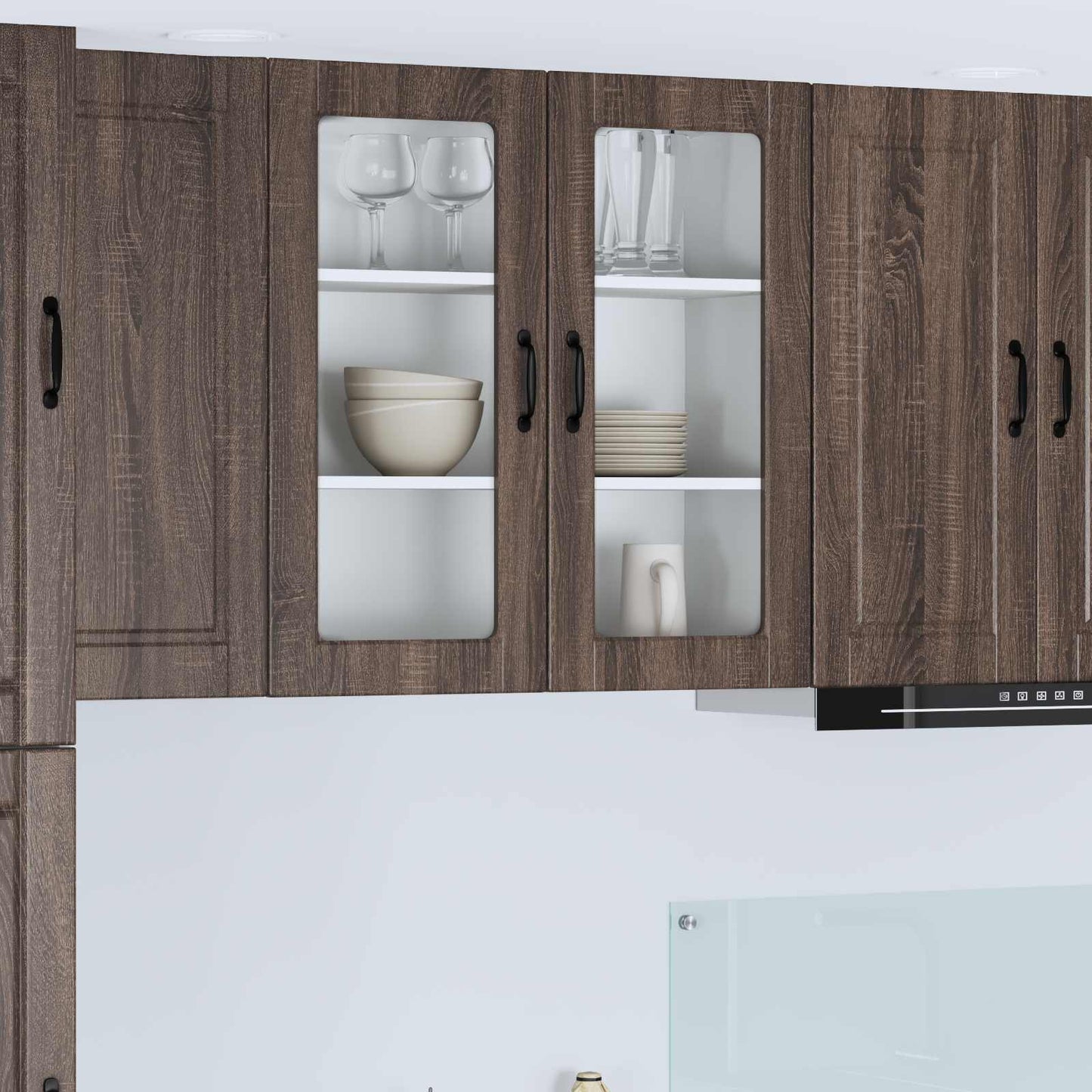 Mobile da cucina con lo scaffale Rovere Marrone 80 x 31 x 80 cm