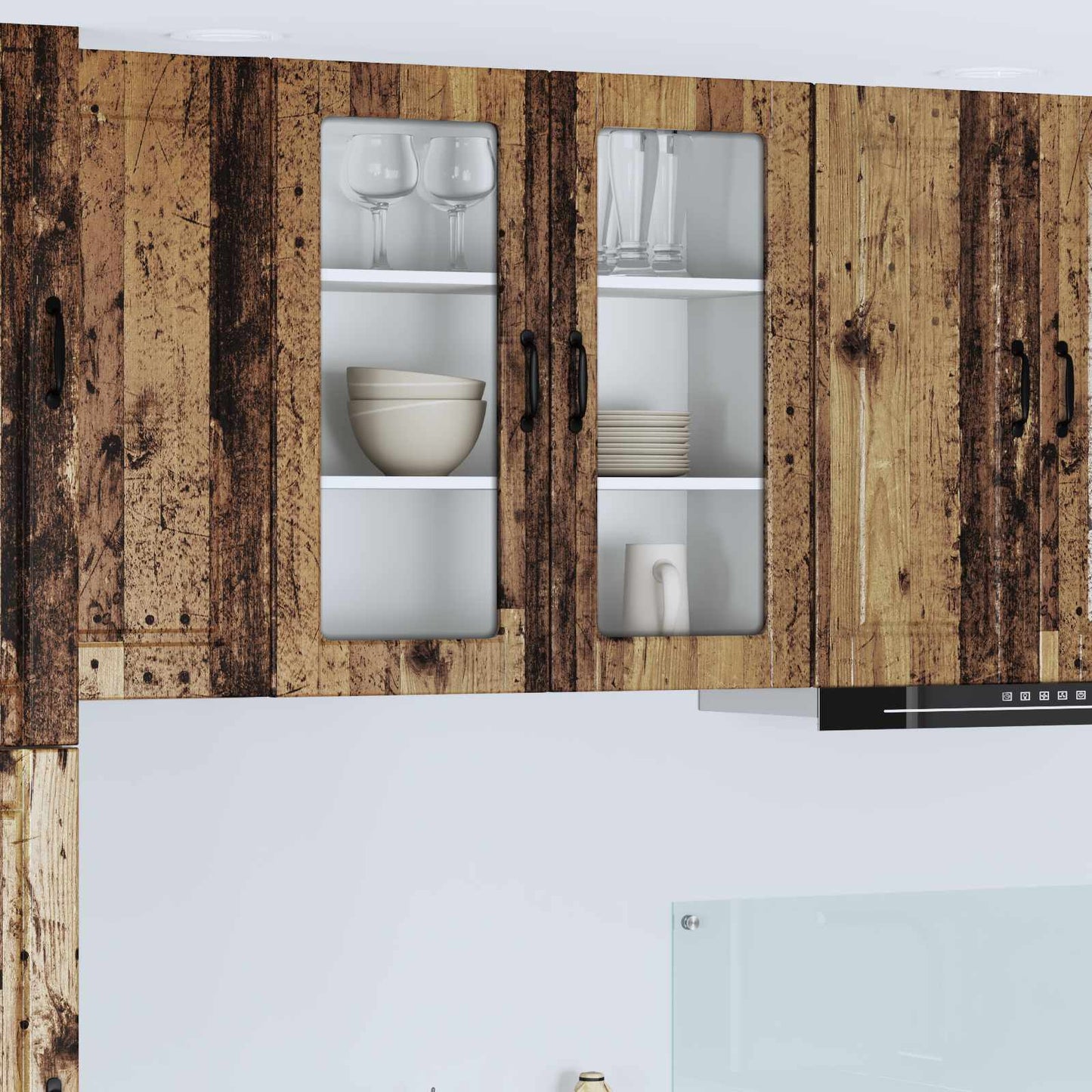 Mobile da cucina con lo scaffale Legno vecchio 80 x 31 x 80 cm