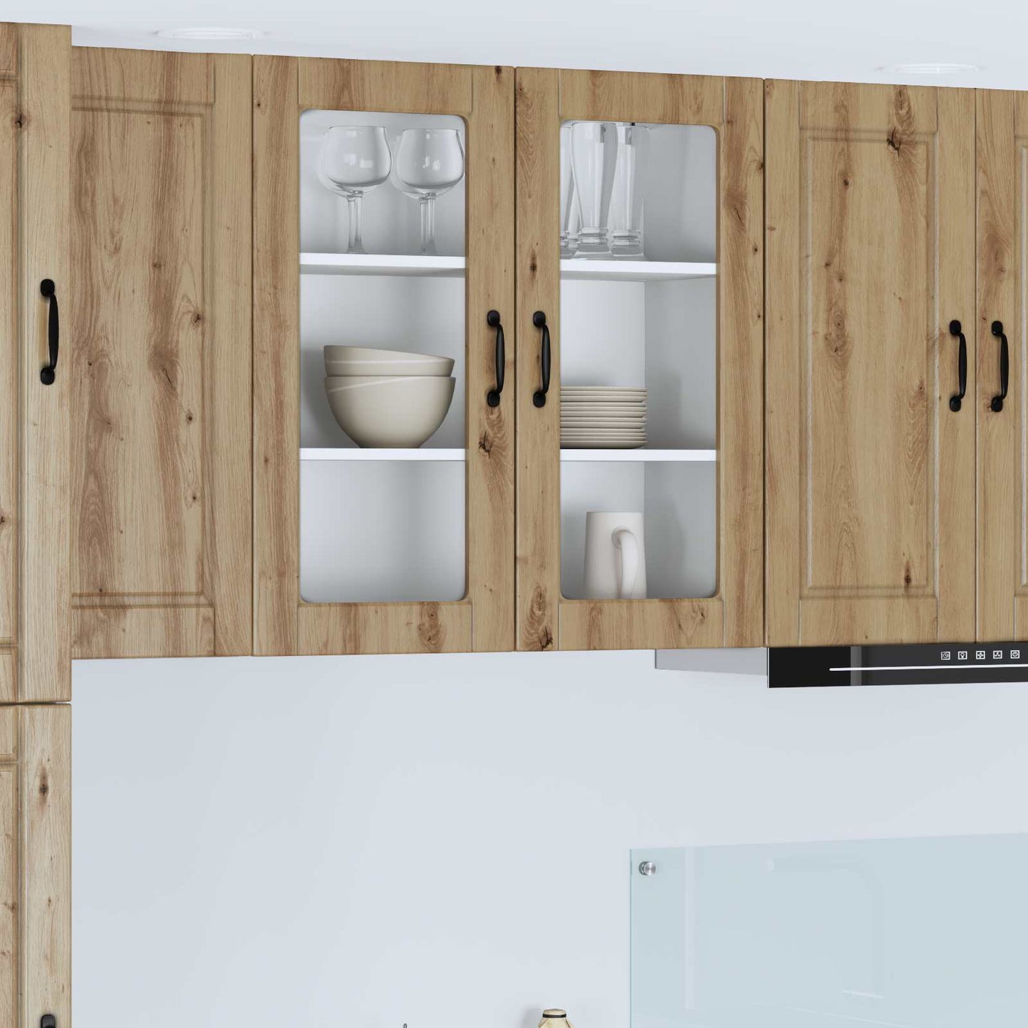 Mobile da cucina con porta Rovere artigianale 80 x 31 x 80 cm