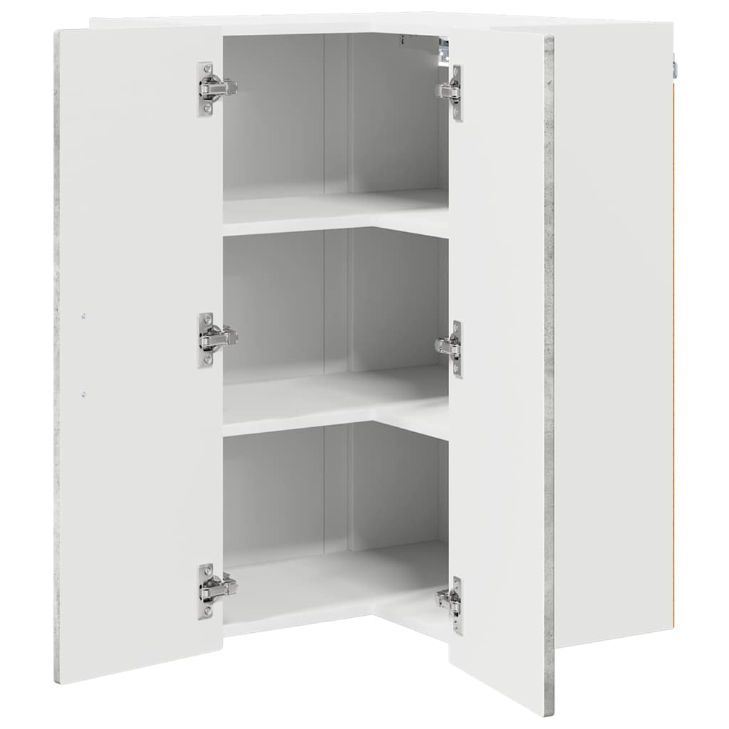 Mobile da cucina con lo scaffale Grigio cemento 57 x 57 x 80 cm