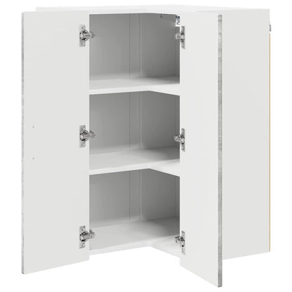 Mobile da cucina con lo scaffale Grigio cemento 57 x 57 x 80 cm