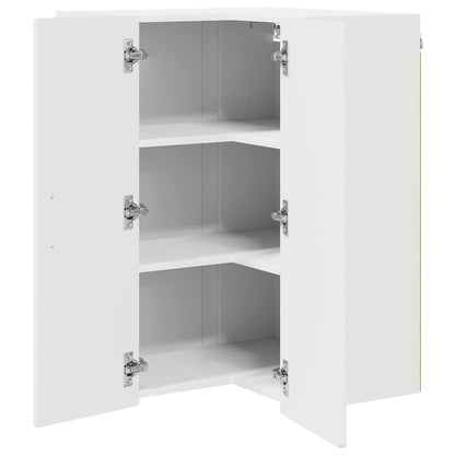 Mobile da cucina con lo scaffale Bianco Lucido 57 x 57 x 80 cm