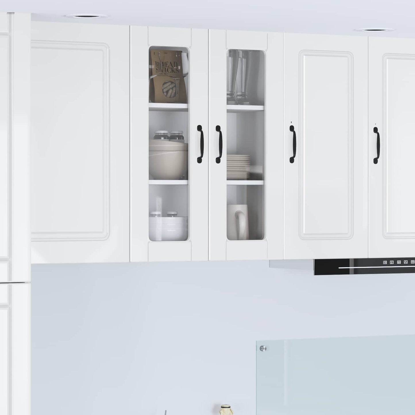Mobile da cucina con lo scaffale Bianco Lucido 60 x 31 x 80 cm