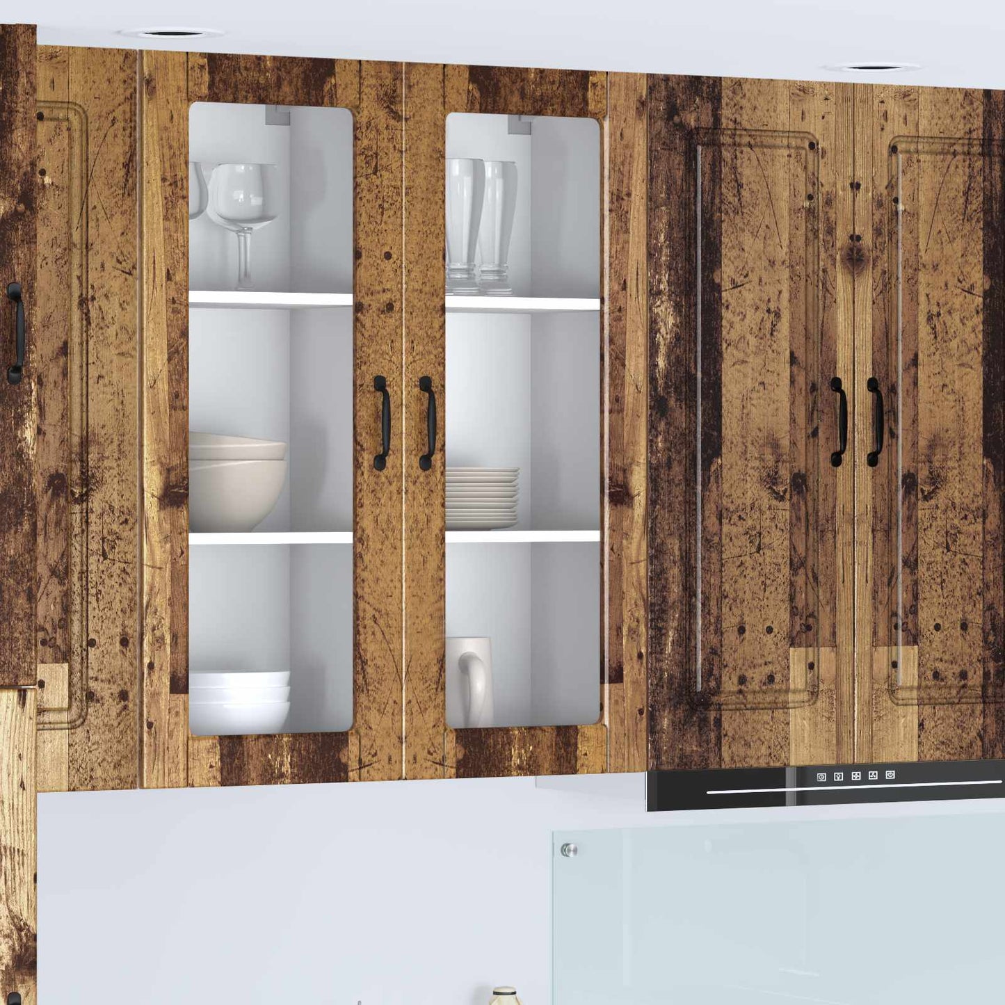 Mobile da cucina con lo scaffale Legno vecchio 40 x 31 x 100 cm