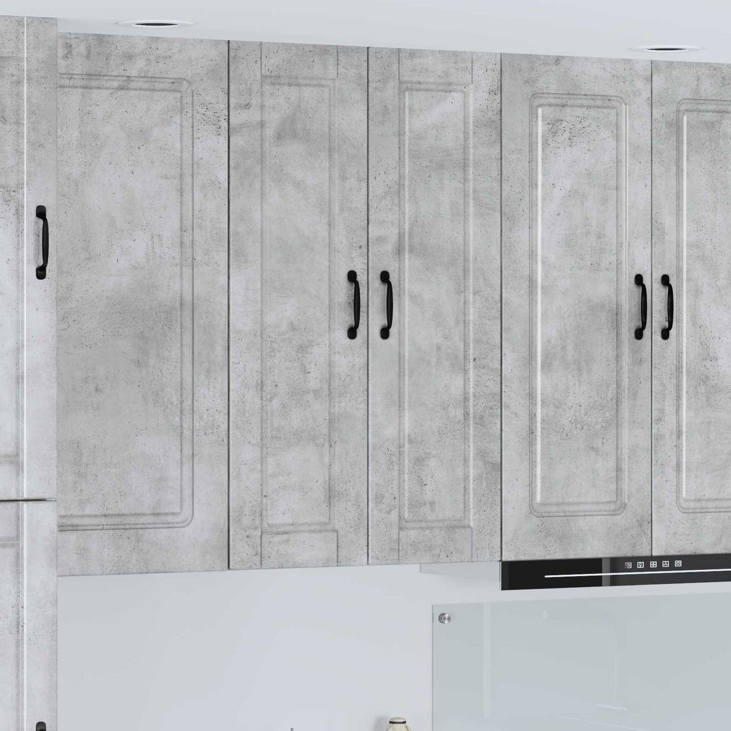 Mobile da cucina con porta Grigio cemento 30 x 31 x 100 cm