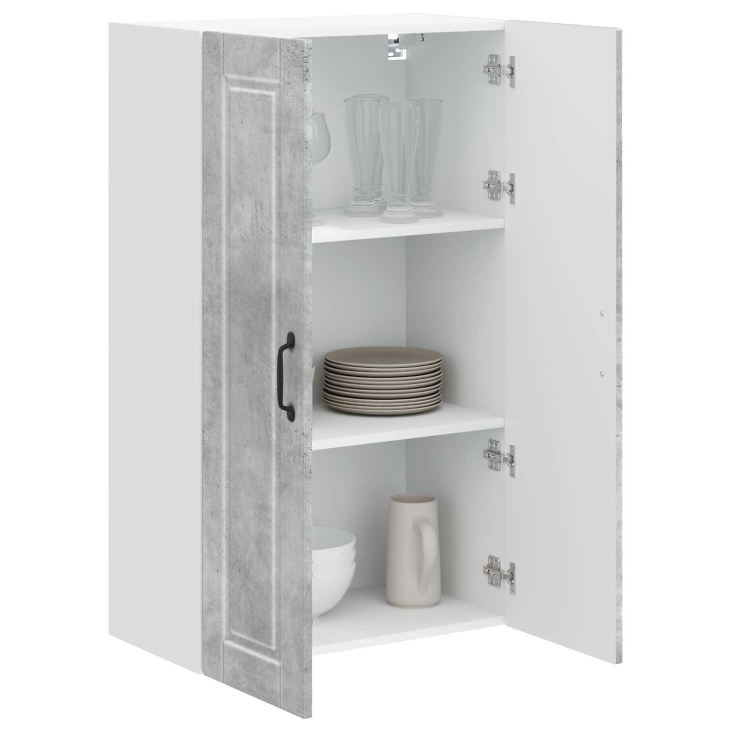 Mobile da cucina con porta Grigio cemento 60 x 31 x 100 cm