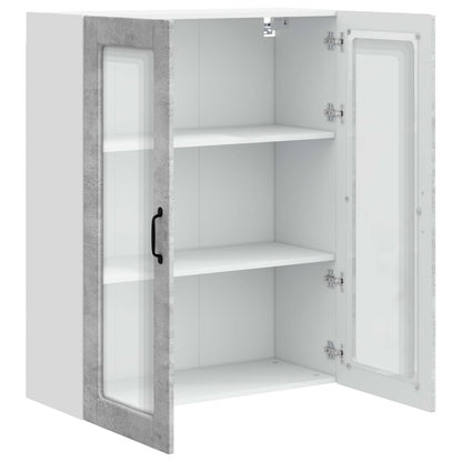 Mobile da cucina con porta Grigio cemento 80 x 31 x 100 cm