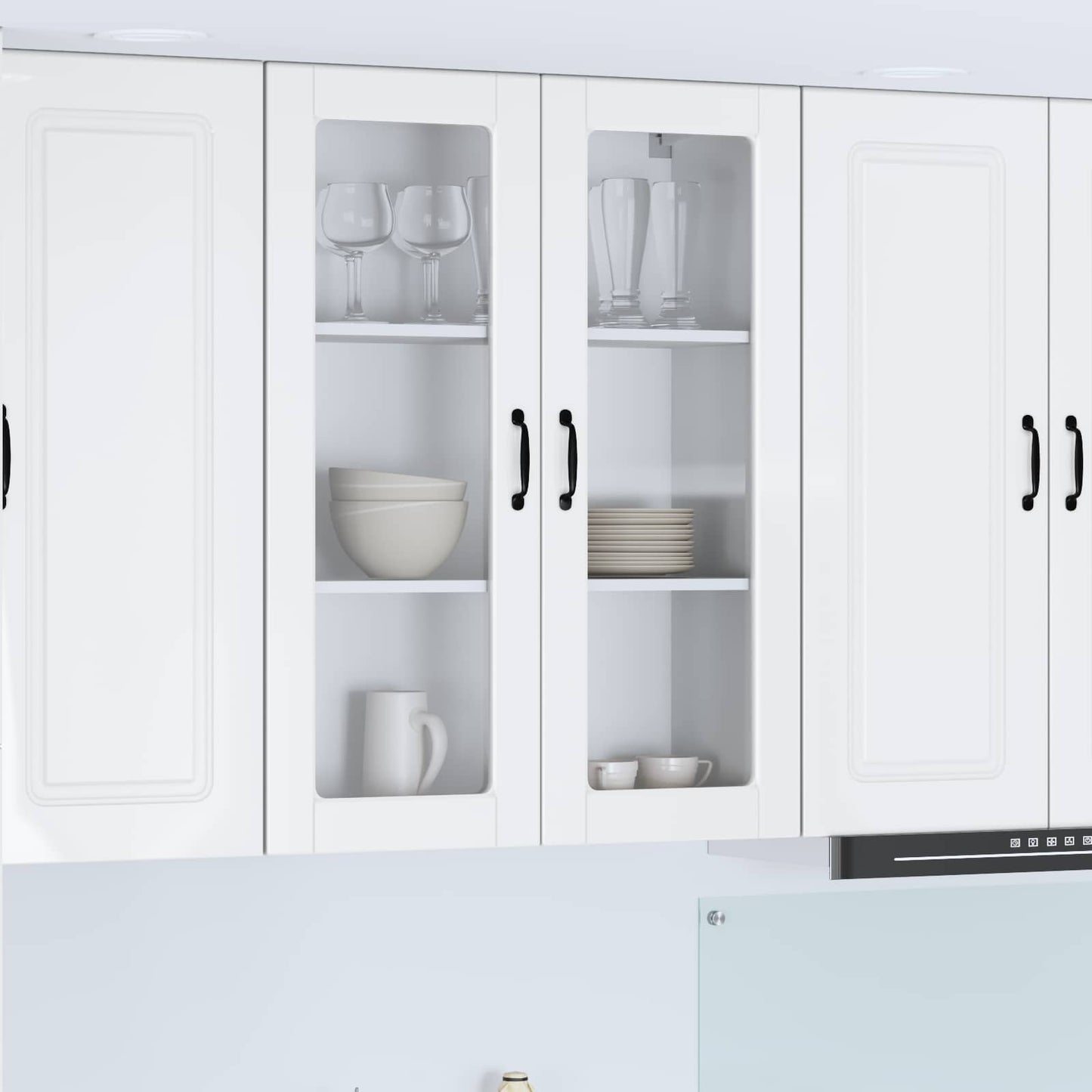 Mobile da cucina con lo scaffale Bianco Lucido 80 x 31 x 100 cm