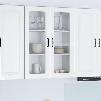 Mobile da cucina con lo scaffale Bianco Lucido 80 x 31 x 100 cm