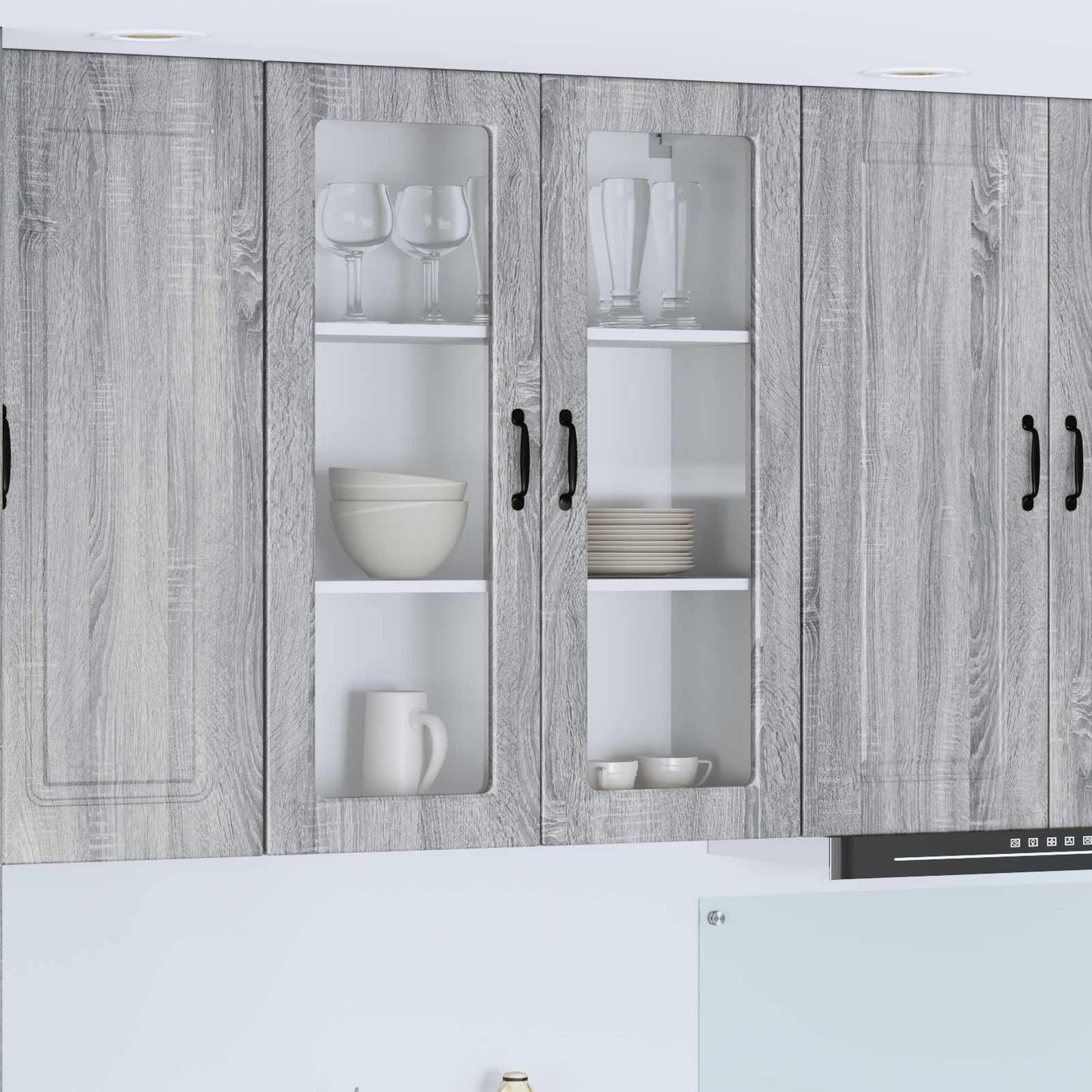 Mobile da cucina con lo scaffale Grigio Sonoma 80 x 31 x 100 cm