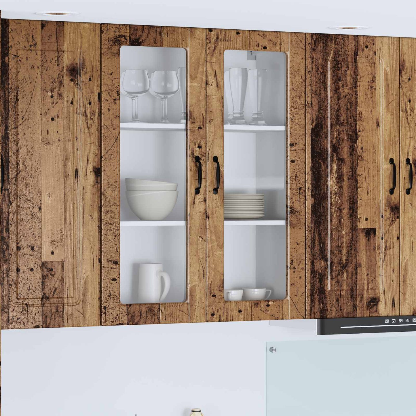 Mobile da cucina con lo scaffale Legno vecchio 80 x 31 x 100 cm