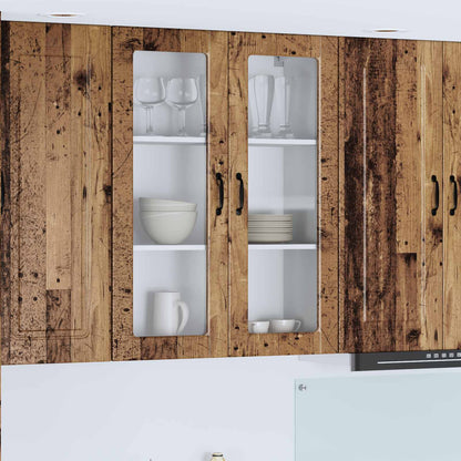 Mobile da cucina con lo scaffale Legno vecchio 80 x 31 x 100 cm