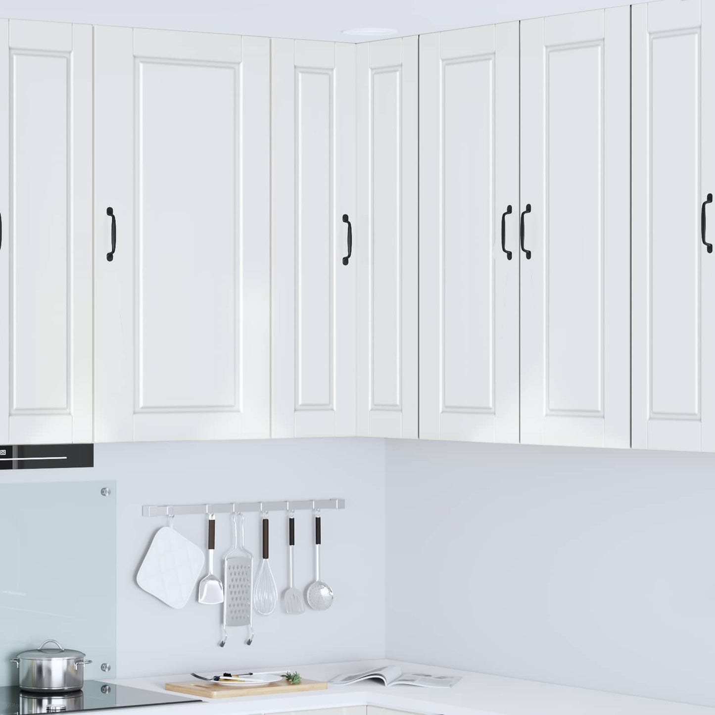 Mobile da cucina con lo scaffale Bianco Lucido 57 x 57 x 100 cm
