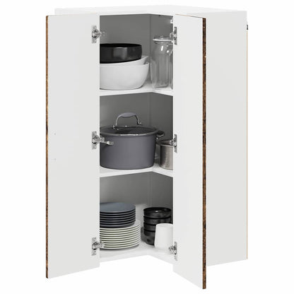 Mobile da cucina con lo scaffale Legno vecchio 57 x 57 x 100 cm