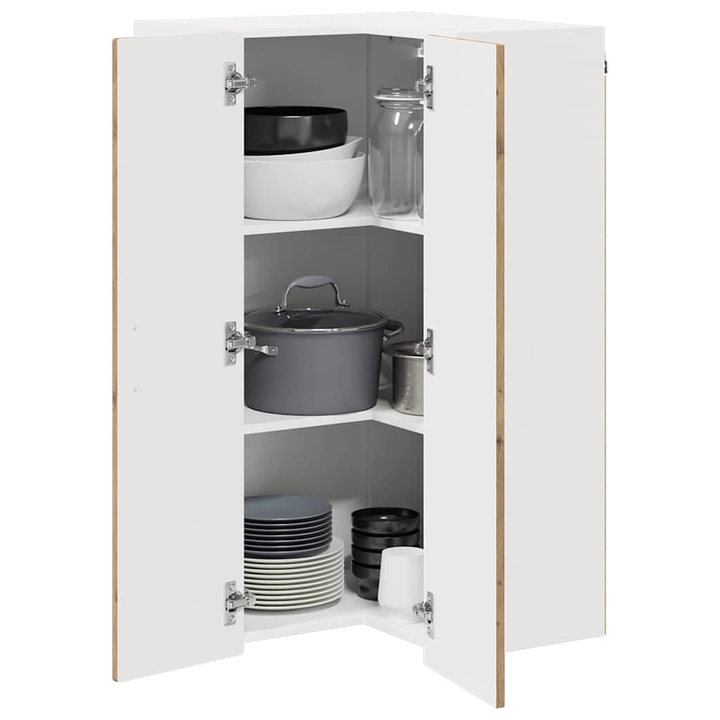 Mobile da cucina con porta Rovere artigianale 57 x 57 x 100 cm