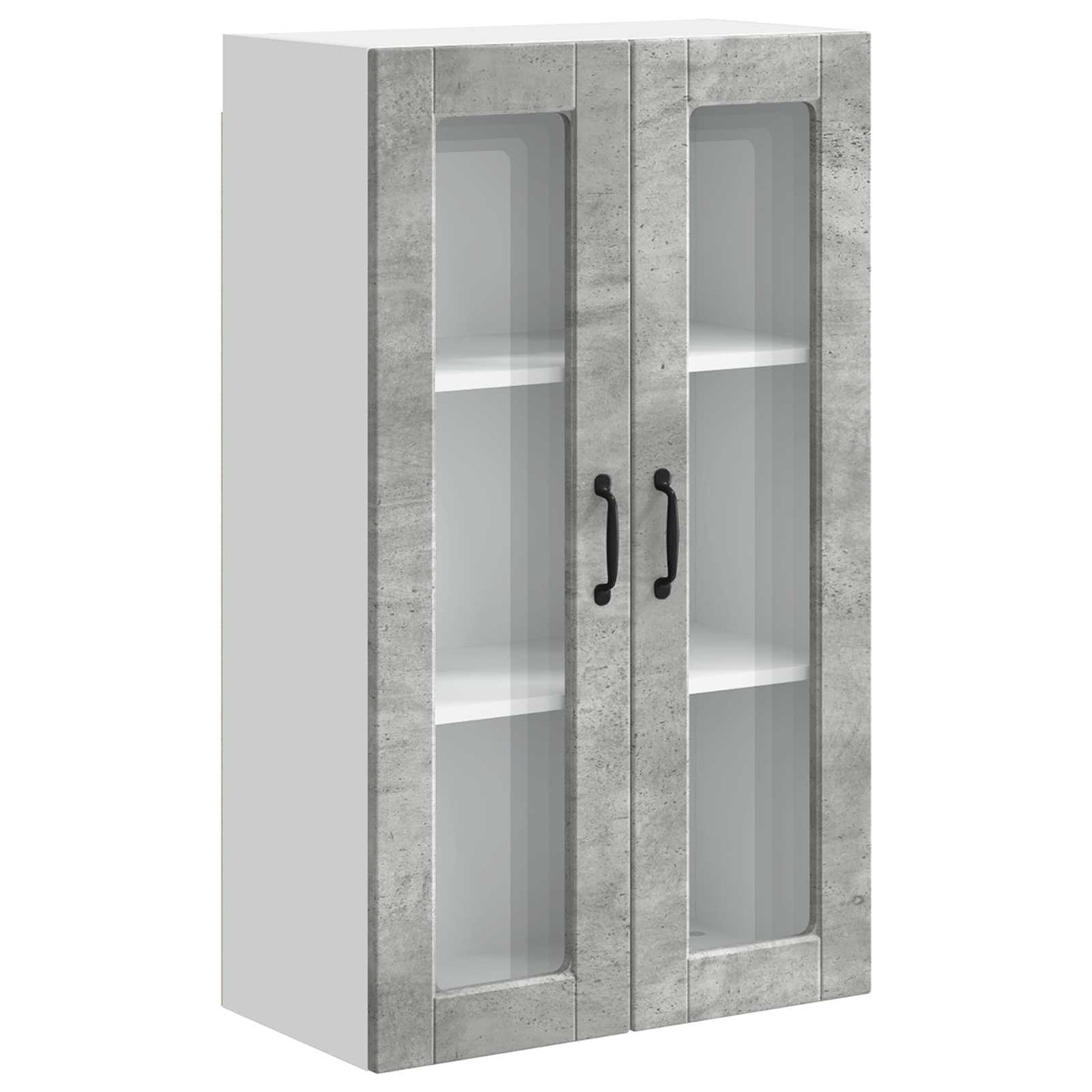 Mobile da cucina con porta Grigio cemento 60 x 31 x 100 cm
