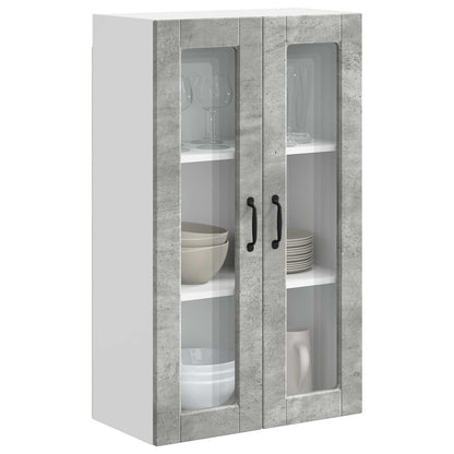 Mobile da cucina con porta Grigio cemento 60 x 31 x 100 cm