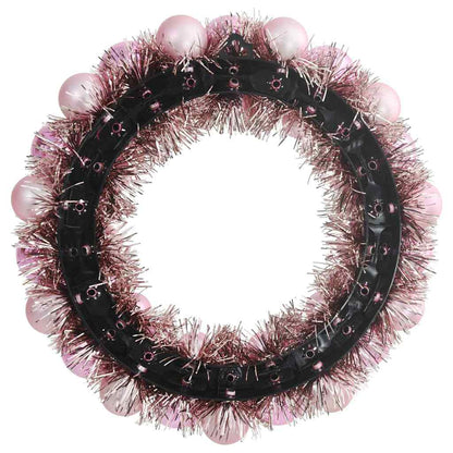 Corone di Palline di Natale 2 pcs Rosa 33 x 33 x 7 cm