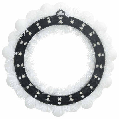 Corone di Palline di Natale 2 pcs Bianco 33 x 33 x 7 cm